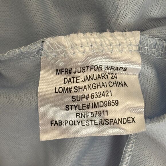 Love Squared Girls Fully Lined Baby Blue Cottage Core Ruffle Dress Size 12 #M - Picture 6 of 6